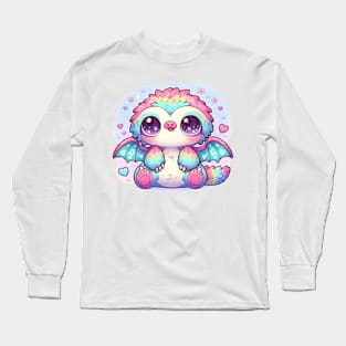 Kawaii Sloth Dragon Long Sleeve T-Shirt